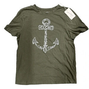 NWT Universal Thread Short Sleeve‎ Tshirt Anchor Olive Green Size Medium